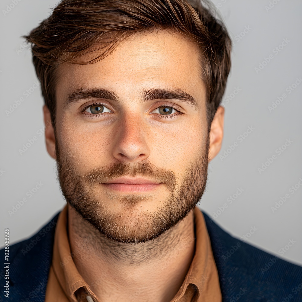 Confident young man with a charming smile Confident young man with a charming smile