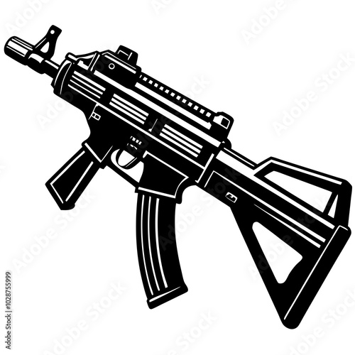 heckler koch g36 gun vector