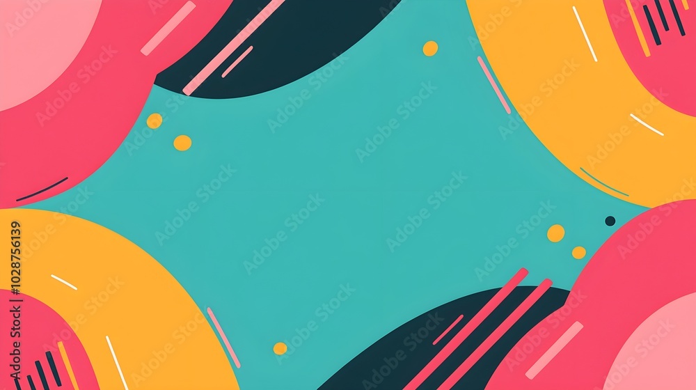 Vibrant abstract geometric background with bold colors Vibrant abstract geometric background with bold colors