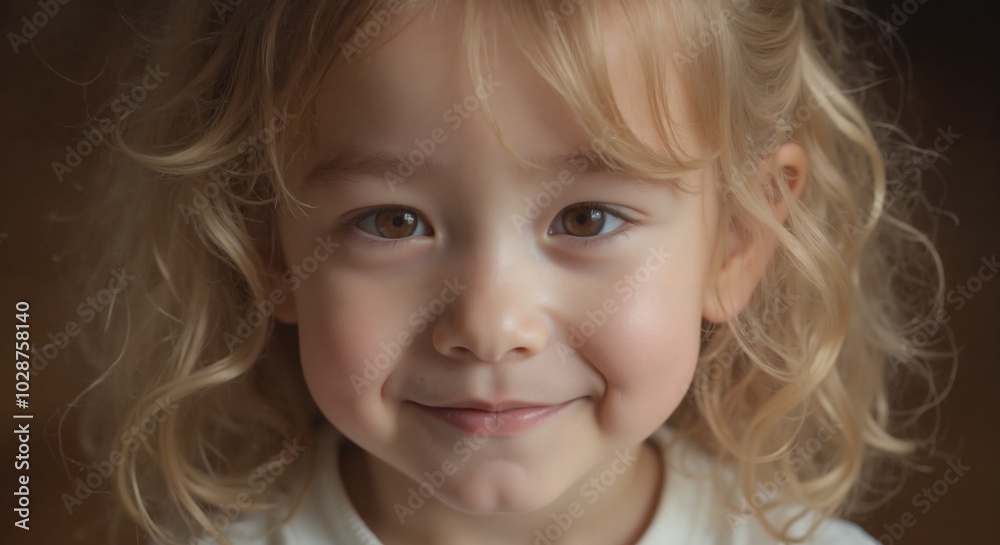 Zoe - Cheerful Asian Toddler Girl with Curly Blonde Hair, Radiating Joy and Cultural Diversity Zoe - Cheerful Asian Toddler Girl with Curly Blonde Hair, Radiating Joy and Cultural Diversity