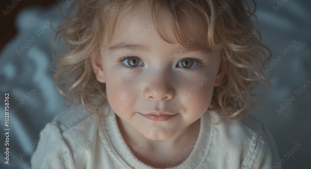 Zoe - Curious Blonde Toddler Girl in Close-up, Exploring the World with Wonder Zoe - Curious Blonde Toddler Girl in Close-up, Exploring the World with Wonder
