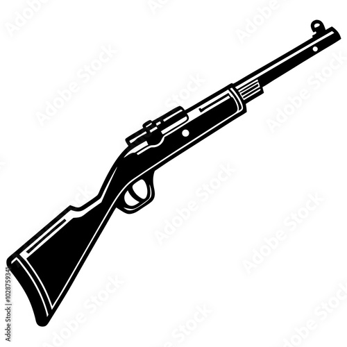 hand drawn vector illustration of a karabiner 98k