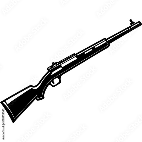 hand drawn vector illustration of a karabiner 98k
