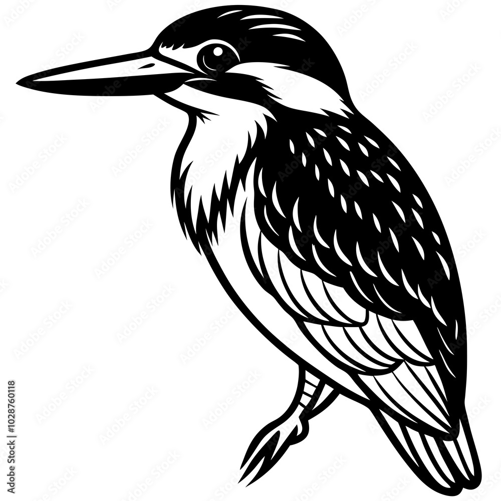 black and white kingfisher black and white kingfisher