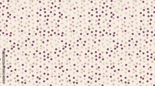 Seamless spotted pattern with abstract round shapes. Ideal for textile fabrics, wallpapers, or poster backgrounds with a creative geometric style.