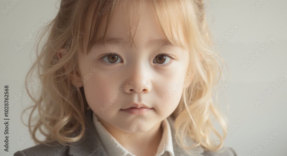 Zoe - Pensive Blonde Toddler Girl, Quiet Contemplation Zoe - Pensive Blonde Toddler Girl, Quiet Contemplation