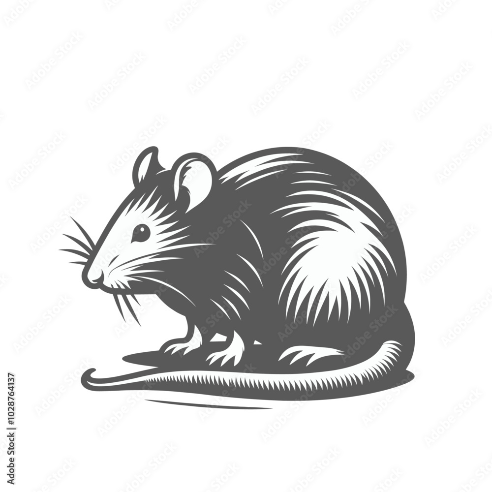 Rat isolated vector illustration Rat isolated vector illustration