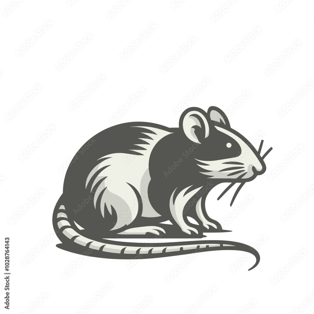 Rat isolated vector illustration Rat isolated vector illustration