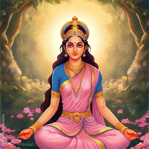 depiction of Goddess Sita i...