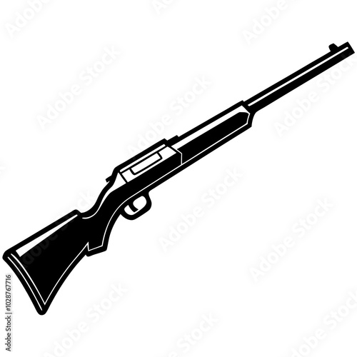 illustration of a marlin camp carbine gun