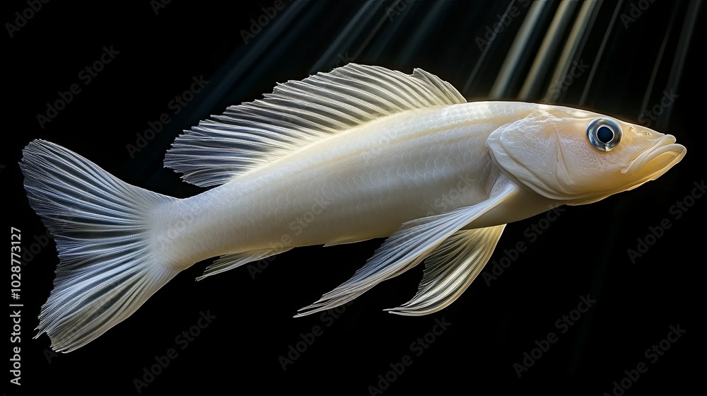 Snailfish Swimming Gracefully in Dark Water Snailfish Swimming Gracefully in Dark Water