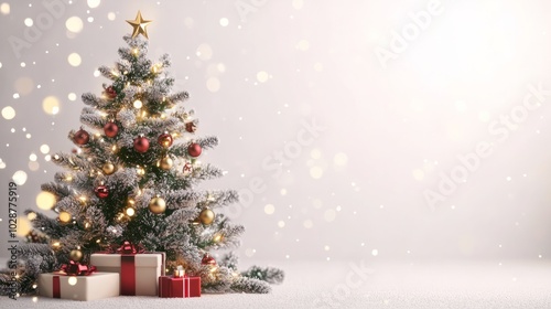 christmas tree with gift boxes