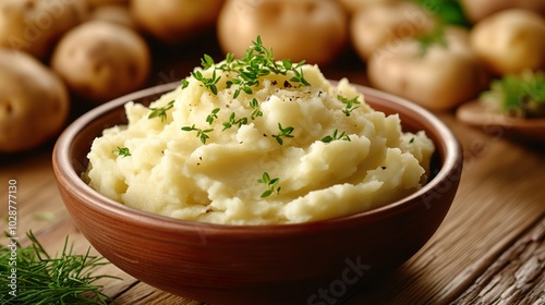 Bowl of Creamy Mashed Potatoes