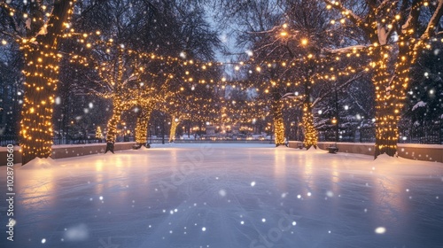 christmas lights in the street