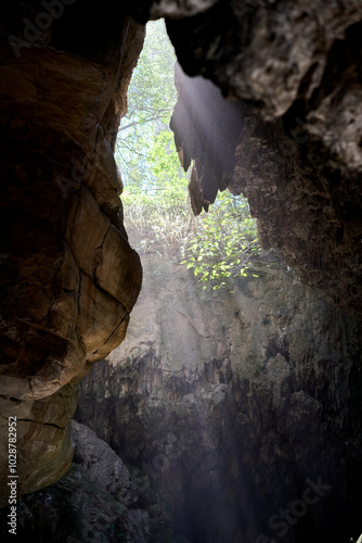 The waterfall under the Devil's Bridge, Armenia