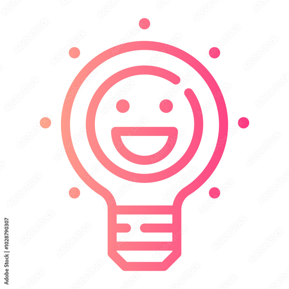light bulb gradient icon