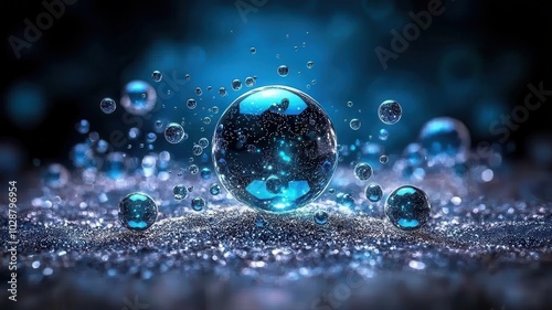 Wallpaper Mural Vibrant Glowing Spheres in a Colorful Atmosphere Torontodigital.ca