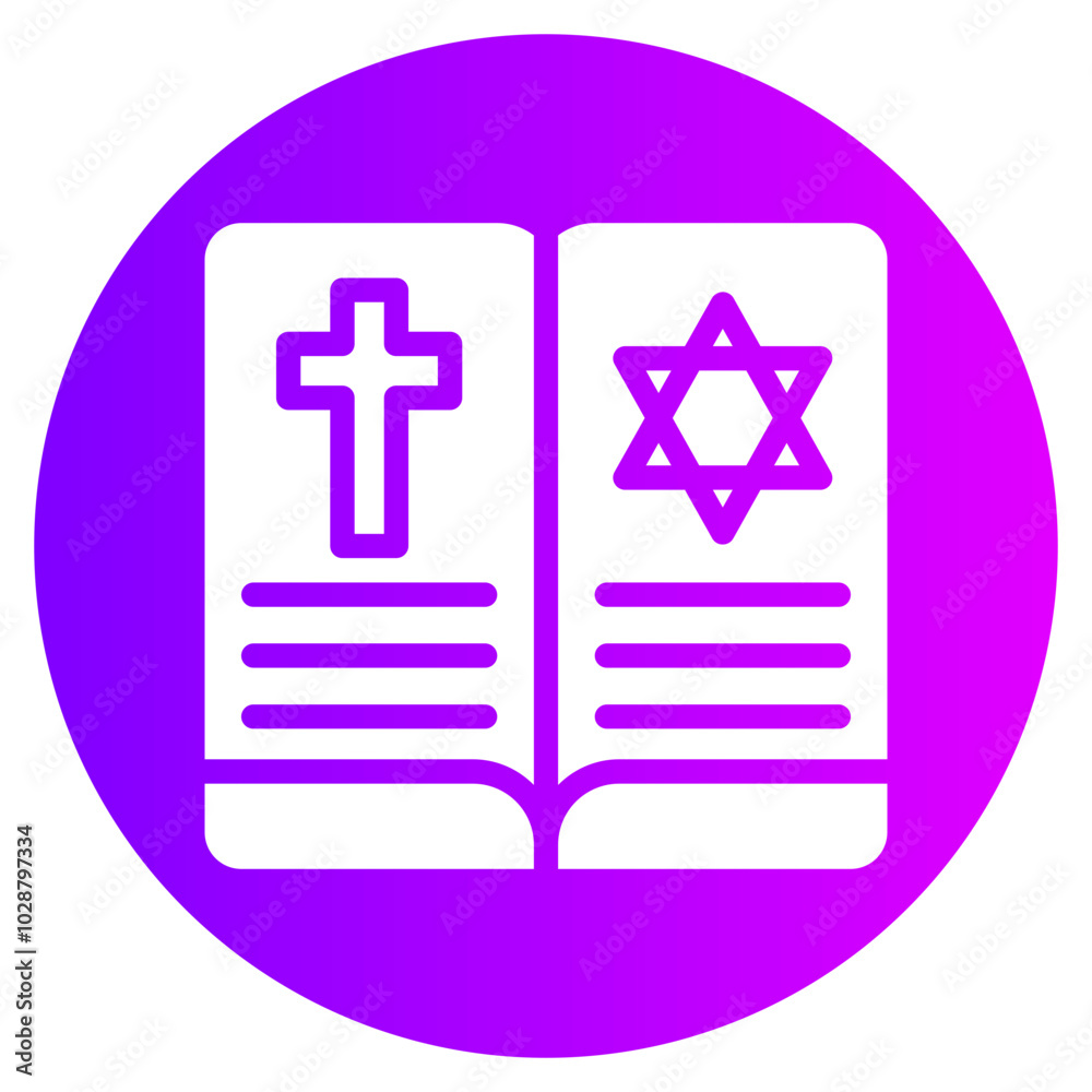 Obraz premium book gradient icon