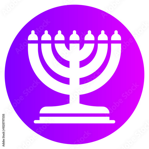 menorah gradient icon