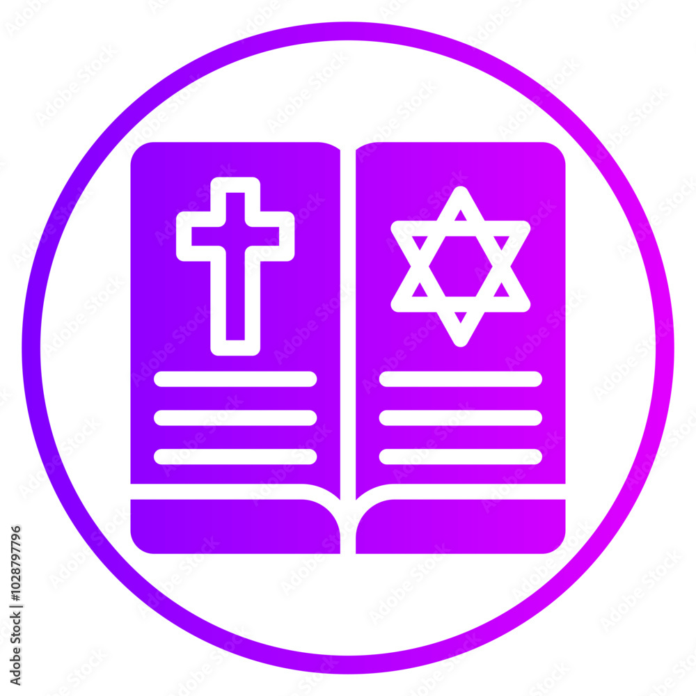 Obraz premium book gradient icon