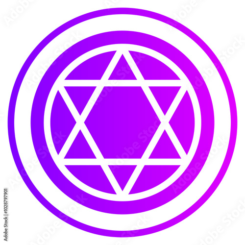 Judaism gradient icon