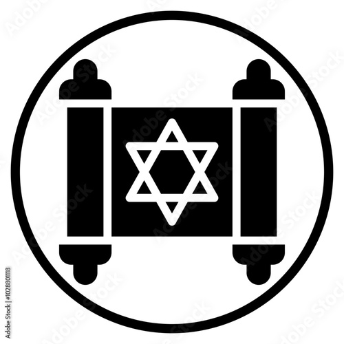 treasure map glyph icon