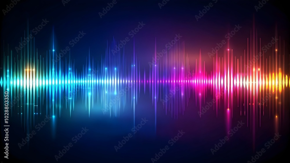 abstract colorful background, dynamic soundwave design glowing on a dark canvas abstract colorful background, dynamic soundwave design glowing on a dark canvas
