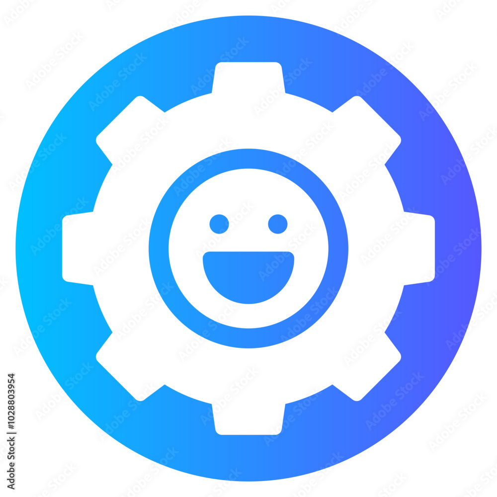 Obraz premium gear gradient icon