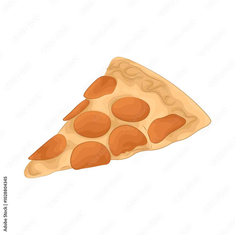 Illustration of pizza slice Illustration of pizza slice