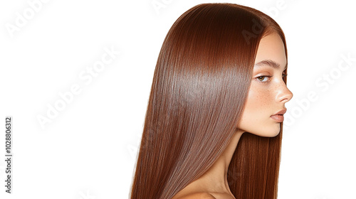 Smooth and Shiny Long Hair with Healthy Luster Showcasing Modern Haircare Trends