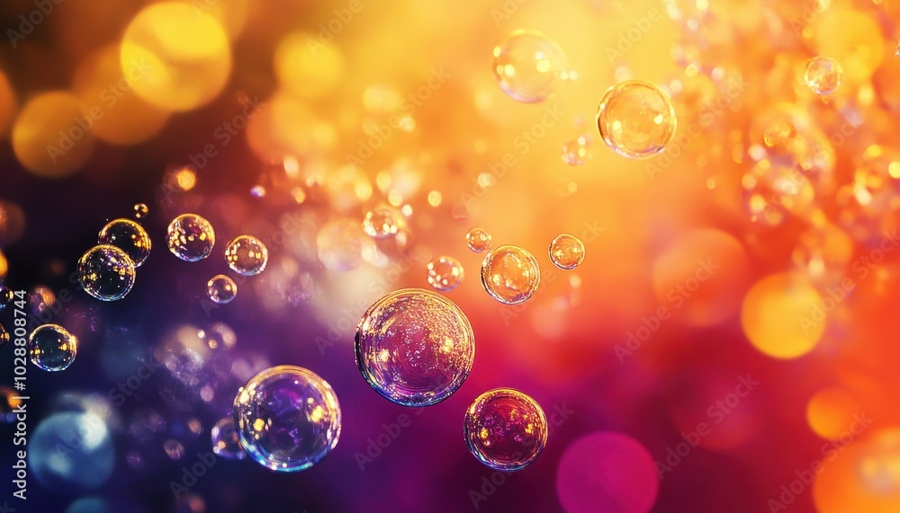 Colorful abstract desktop wallpaper with flying bubbles in vibrant hues Colorful abstract desktop wallpaper with flying bubbles in vibrant hues