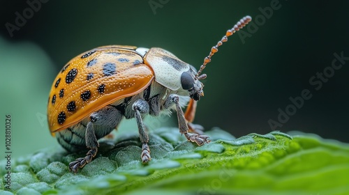 Macro Photography of a Ladybug on a Leaf