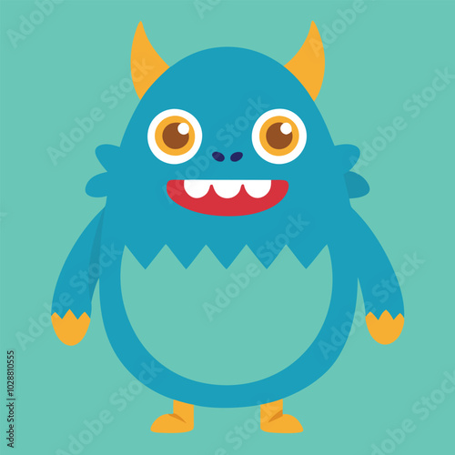 Monster Cute Style Doodle Character vector design