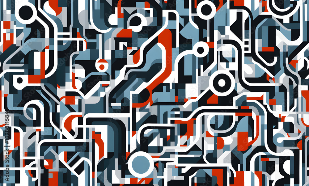 Abstract seamless geometric pattern. Abstract seamless geometric pattern.