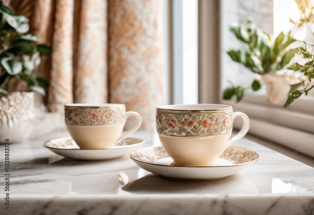 coffee cups pairing displayed bright textured background stylish setting, artwork, ceramic, vibrant, design, patterns, arrangement, shadow, light coffee cups pairing displayed bright textured background stylish setting, artwork, ceramic, vibrant, design, patterns, arrangement, shadow, light