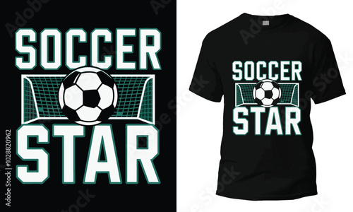 Soccer Star  football tshirt design