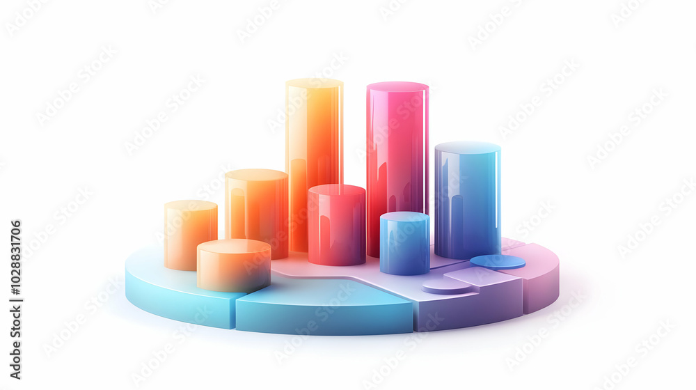 3D Soft Abstract Budget Allocation Concept - Artistic Representation of Financial Distribution with Harmonious Shapes & Gradients on Isolated White Background 3D Soft Abstract Budget Allocation Concept - Artistic Representation of Financial Distribution with Harmonious Shapes & Gradients on Isolated White Background