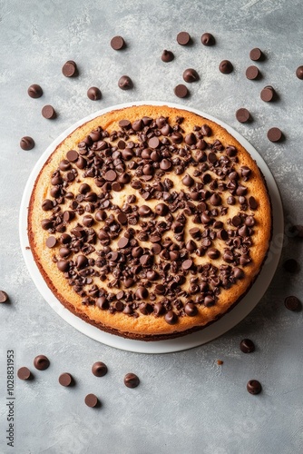 Delicious coffee flavored cake with whipped frosting and chocolate sprinkles ...