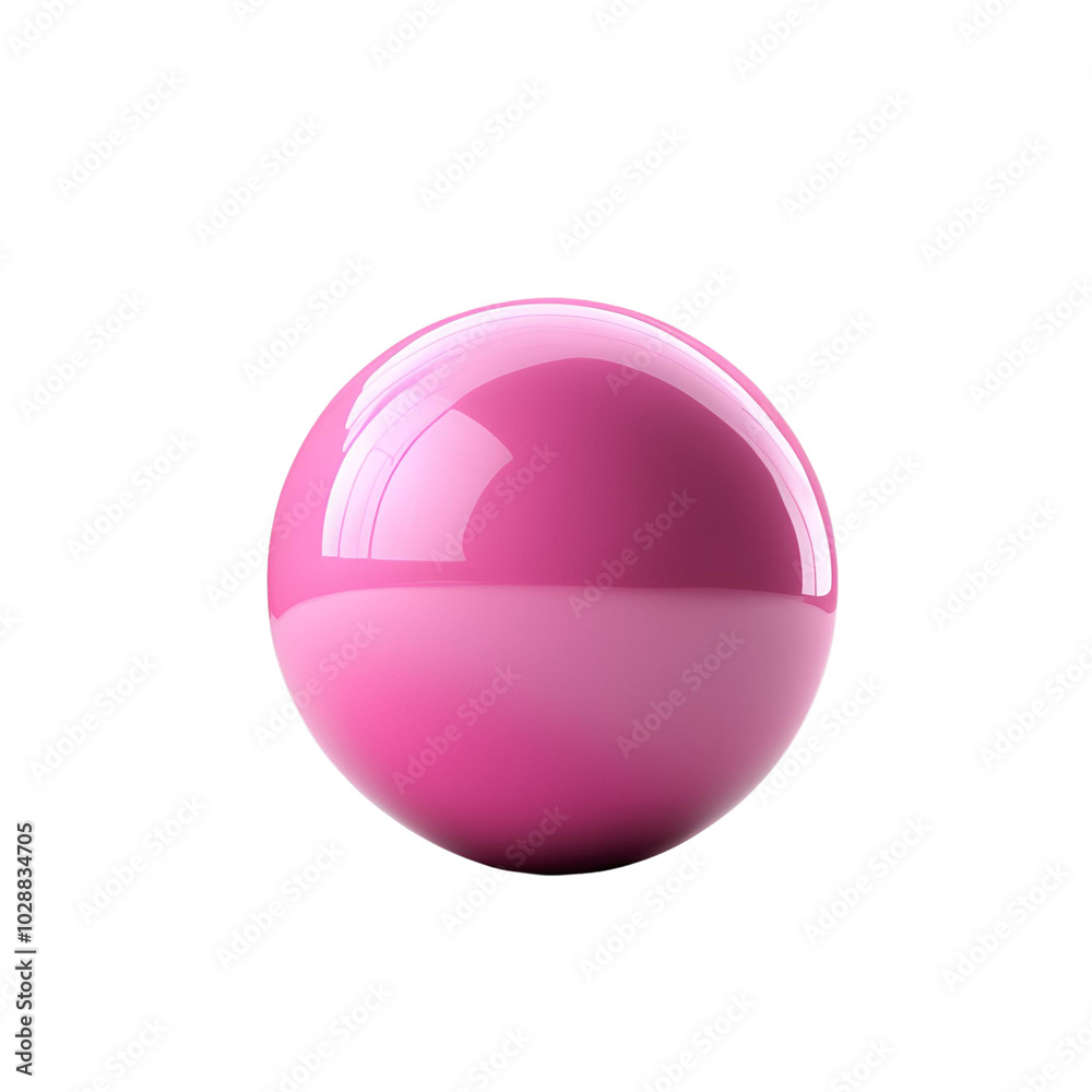 3d pink ball isolated 3d pink ball isolated