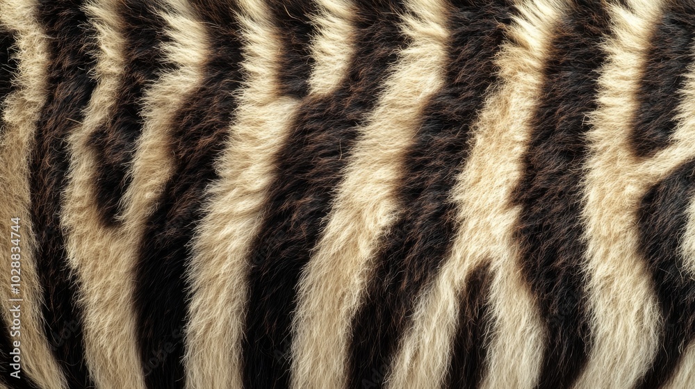 Close-up of Zebra Stripes and Fur Close-up of Zebra Stripes and Fur