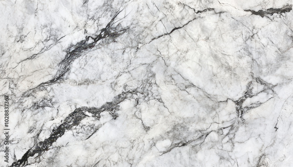 Obraz premium Elegant white marble with gray natural veins perfect for backgrounds and displays
