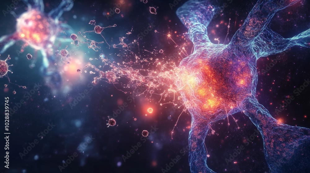 Abstract Neural Network Connection. Abstract Neural Network Connection.