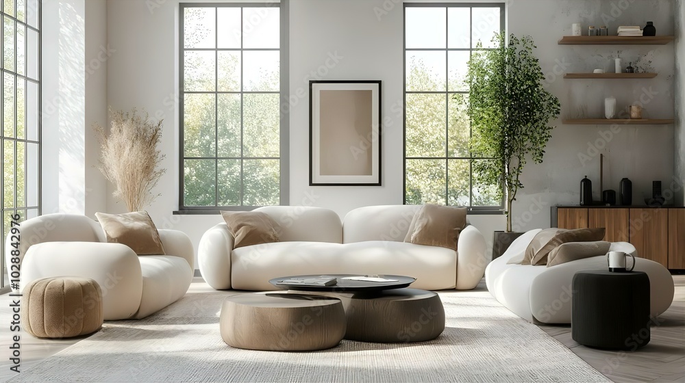 A cozy modern living room featuring a stylish fireplace, comfortable sofa, elegant decor, and warm lighting A cozy modern living room featuring a stylish fireplace, comfortable sofa, elegant decor, and warm lighting
