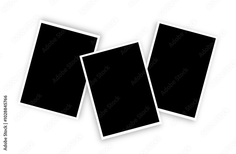 Polaroid mockup frame isolated Polaroid mockup frame isolated