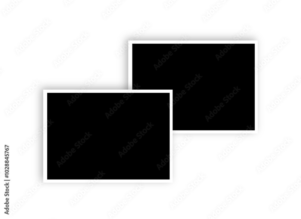 blank photo print mockup overlay