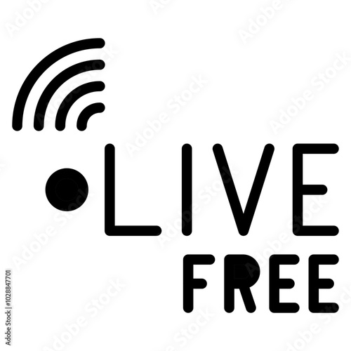 Free Live Stream icon vector image. Can be used for Live Streaming.