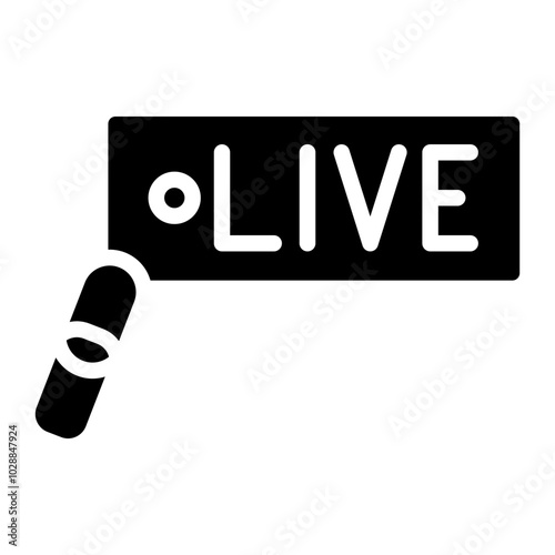 Live Links icon vector image. Can be used for Live Streaming.