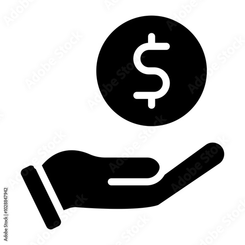 Donation icon vector image. Can be used for Live Streaming.