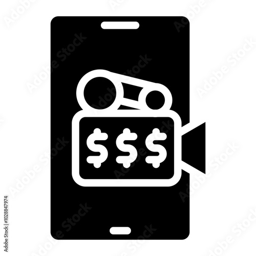 Paid Live Stream icon vector image. Can be used for Live Streaming.