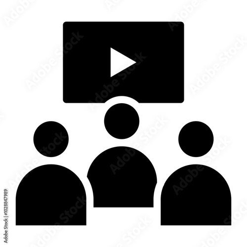 Viewers icon vector image. Can be used for Live Streaming.